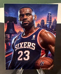 Lebron James Philadelphia 76ers card