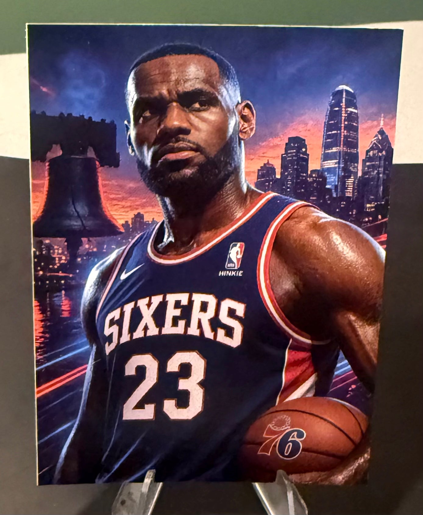 Lebron James Philadelphia 76ers card
