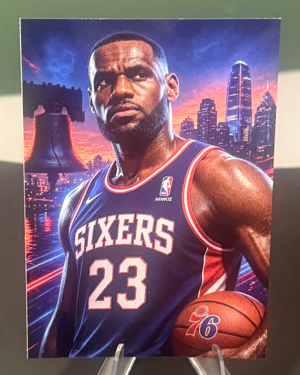 Lebron James Philadelphia 76ers card